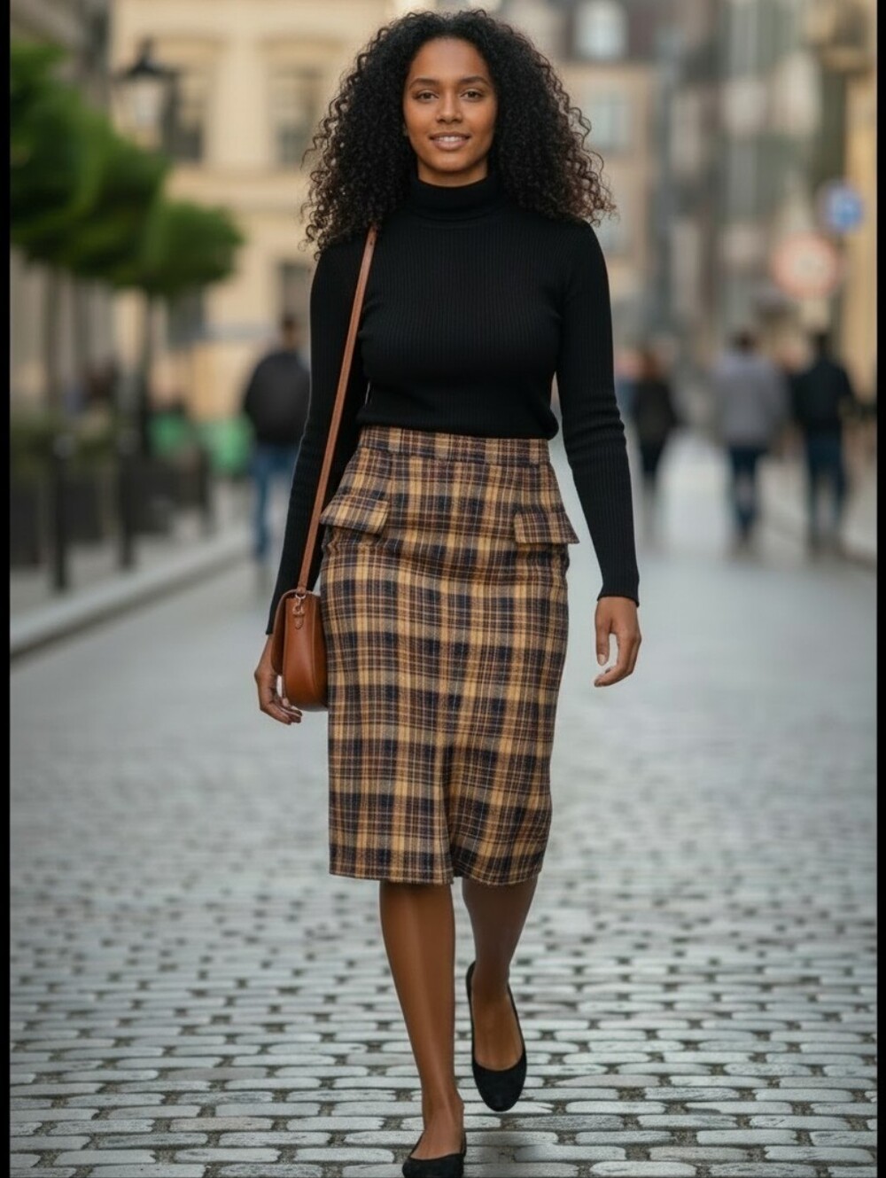 Remain Birger Christensen Cotton Blend Plaid Pencil Skirt Size 6 Knee Length - Picture 15 of 15